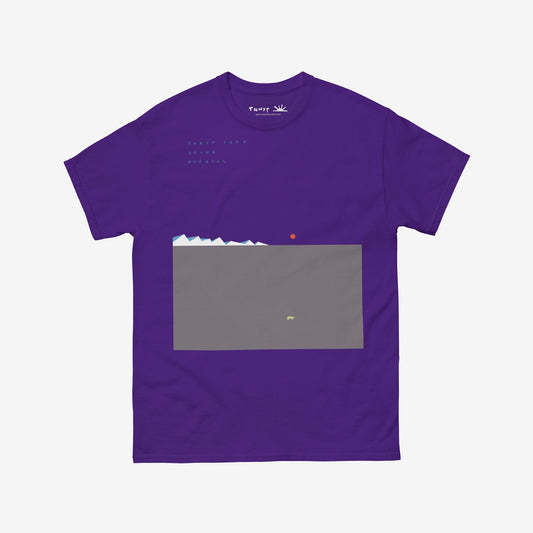 Timur Novikov "White Bear" (Белый Медведь) 1989 unisex purple T-shirt. www.timurnovikov.art